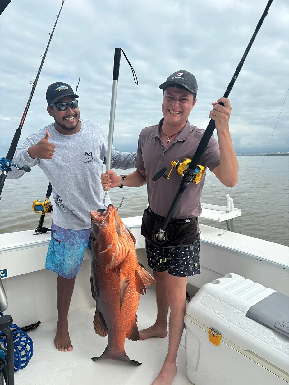 Family group fishing inshore near Punta Mita