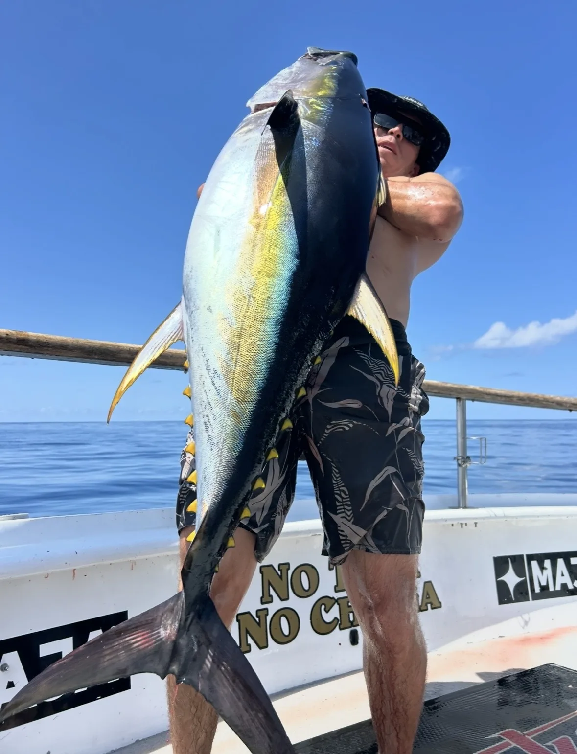 Offshore catch cleaned and packed on the dock