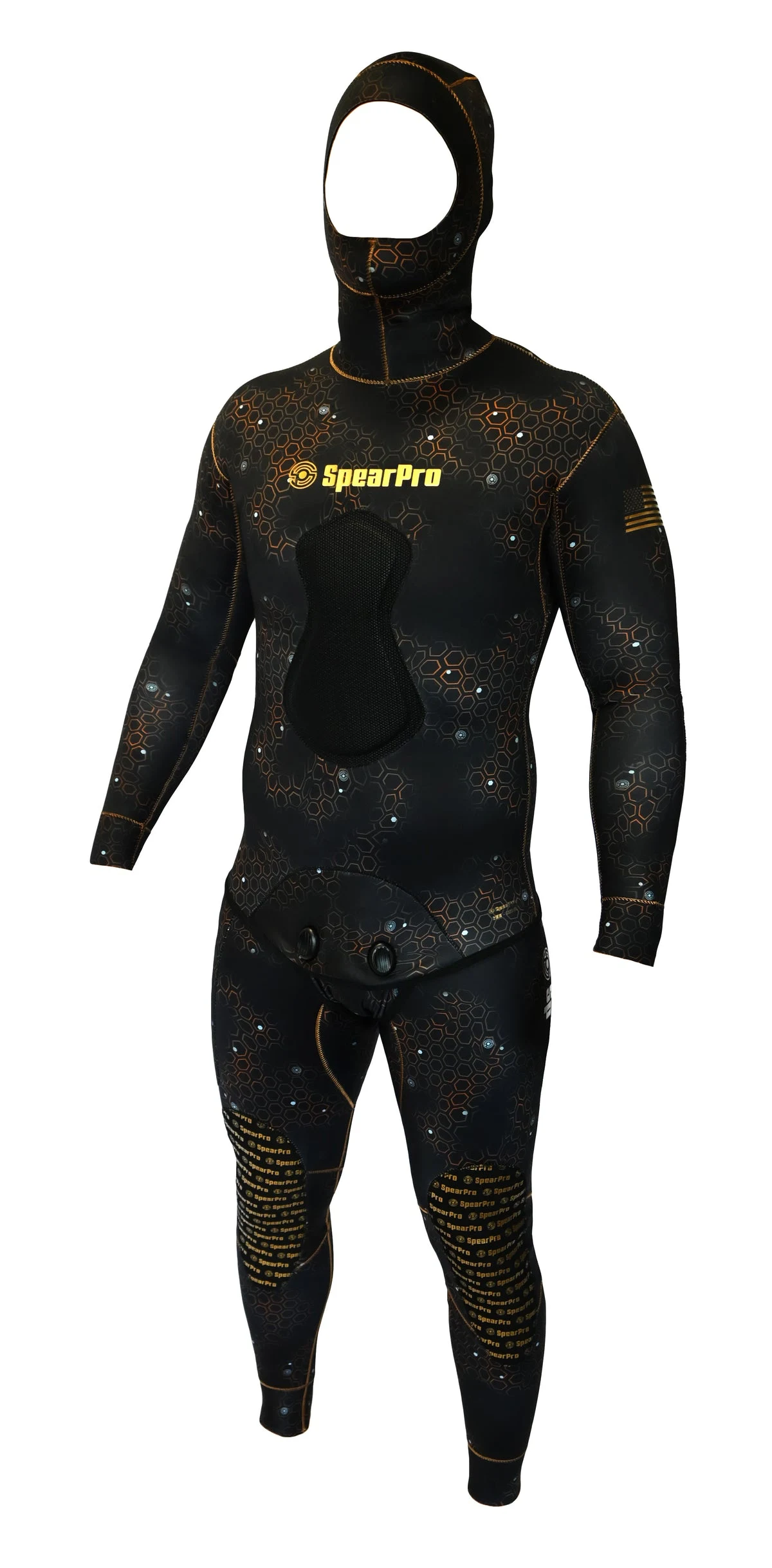 SpearPro Golden Cabrilla Men’s Wetsuit — 3mm Titanium Lined