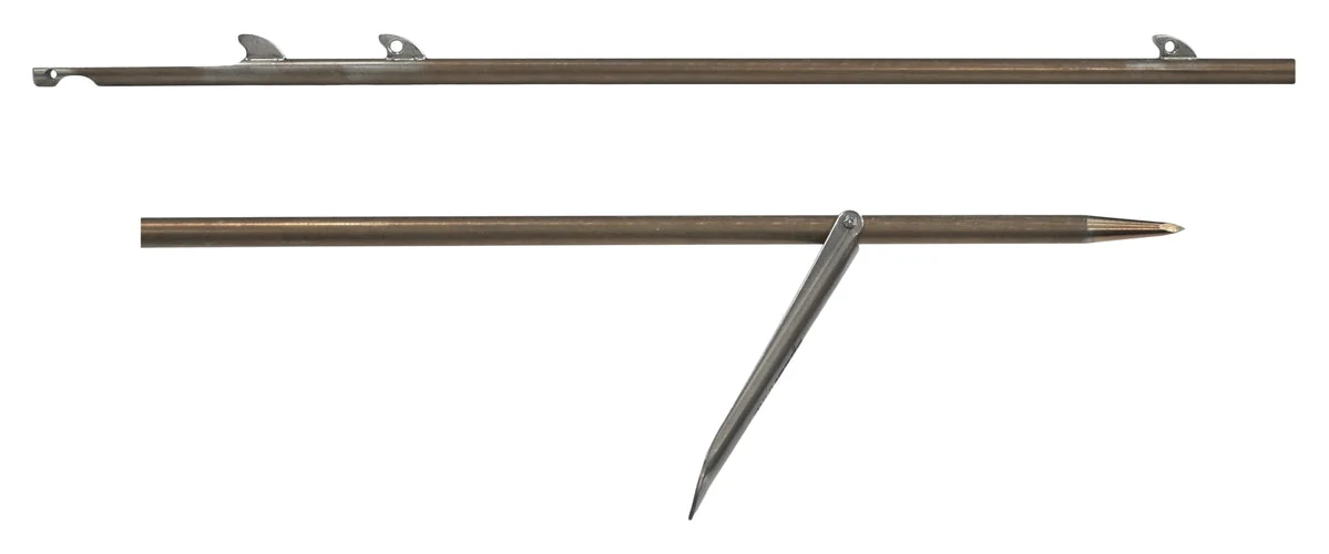 SpearPro EVO Euro 7.5mm Single Flopper Shaft — 3 Sharkfins